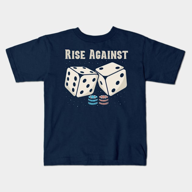 rise against Dice Kids T-Shirt by Hsamal Gibran